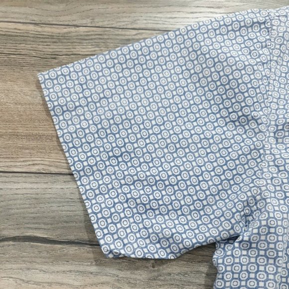 Markham 2XL Short Sleeve Mens Shirt Casual Soft Blue Office Vacation Beach Relax - Picture 2 of 8